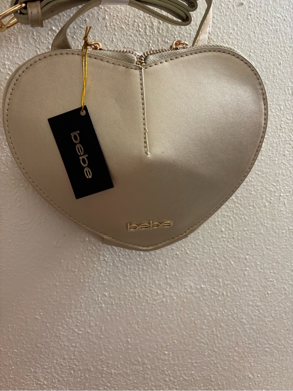 Heart shape crossbody Bebe purse